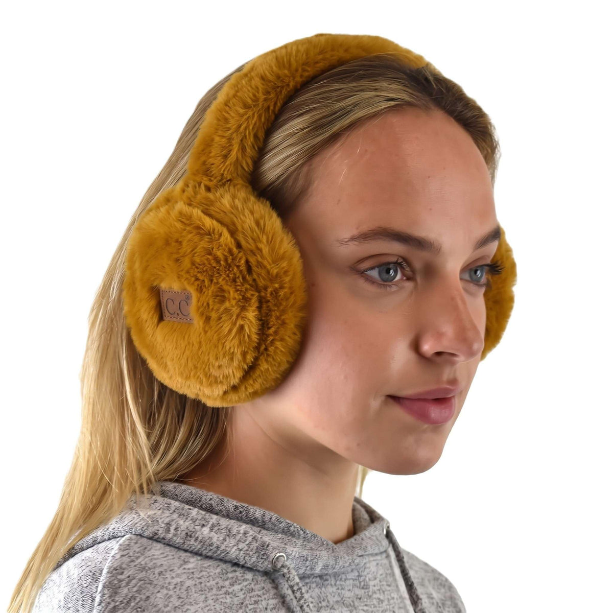 C.C Soft Winter Warm Adjustable Headband Ear Warmer Earmuffs