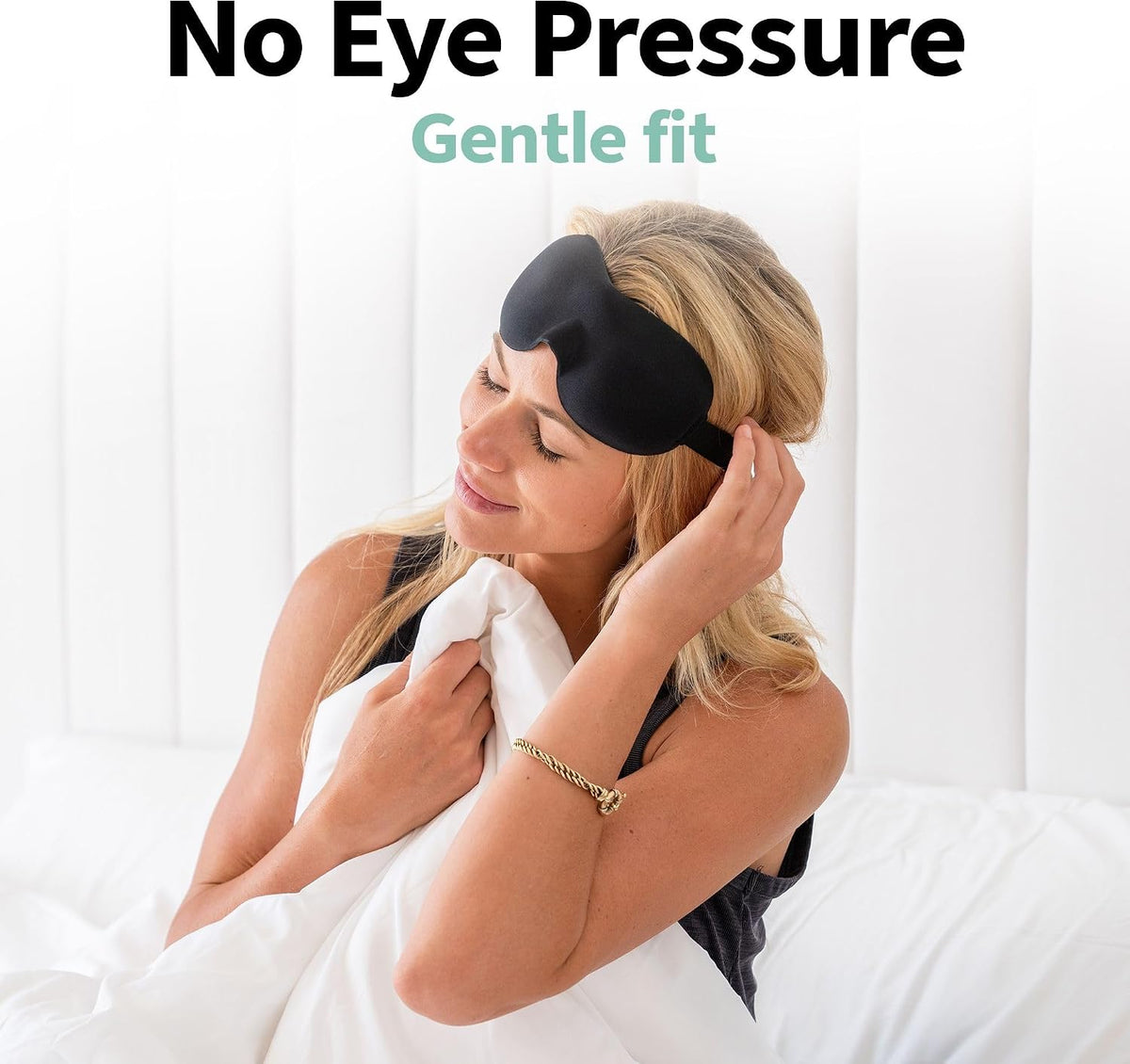 Nidra Contoured Sleep Mask - Black, Standard Size