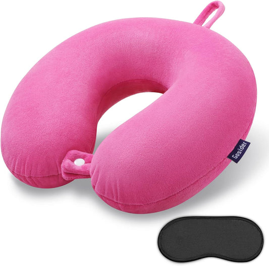 Travel Neck Pillow Memory Foam U Shape Airplane Pillow Deep Powder