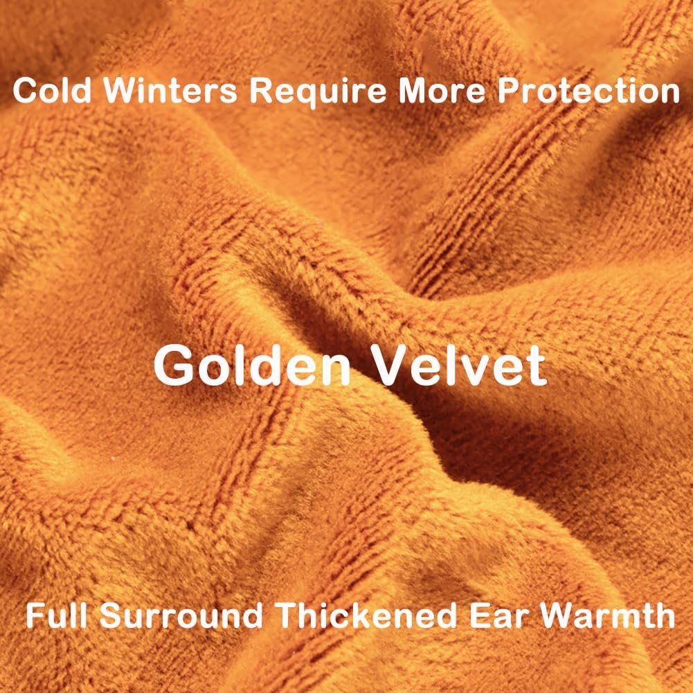 2 Pack Thick Fleece Ear Muffs, Winter Ear Warmers Headbands for Women Men, Ear Protection for Running, Skiing Cycling, Yoga and Hiking