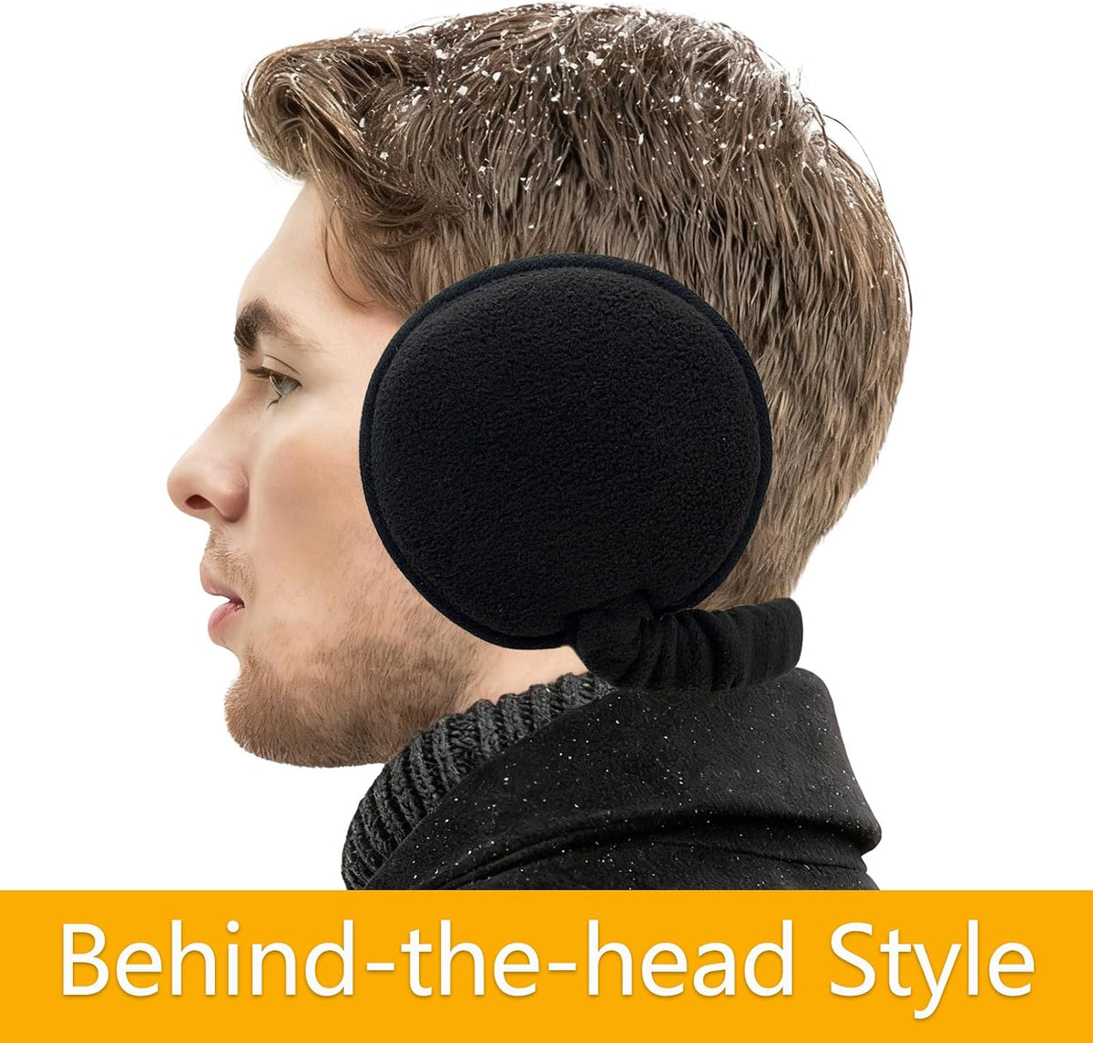 Winter Men Ear muffs Adjustable Unisex Big Size Foldable Outdoor Earmuffs