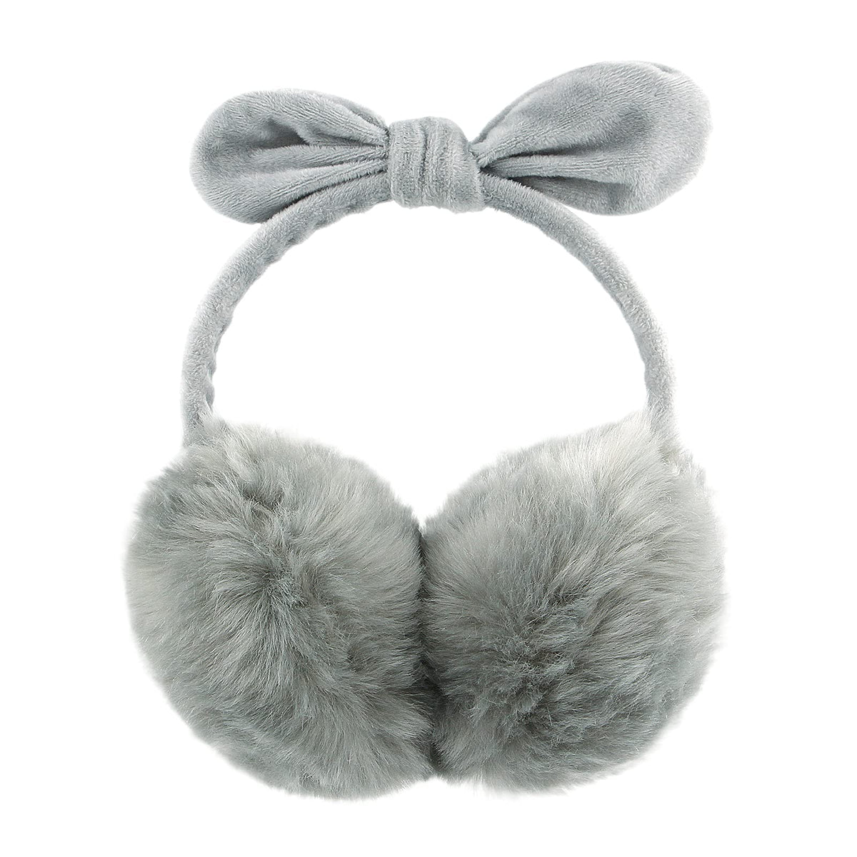 POXIMI Women Winter Earmuffs Girl Ski Adjustable Ear Covers for Kid Cute Bow Ear Warmer Outdoor Earmuff Fleece Lining