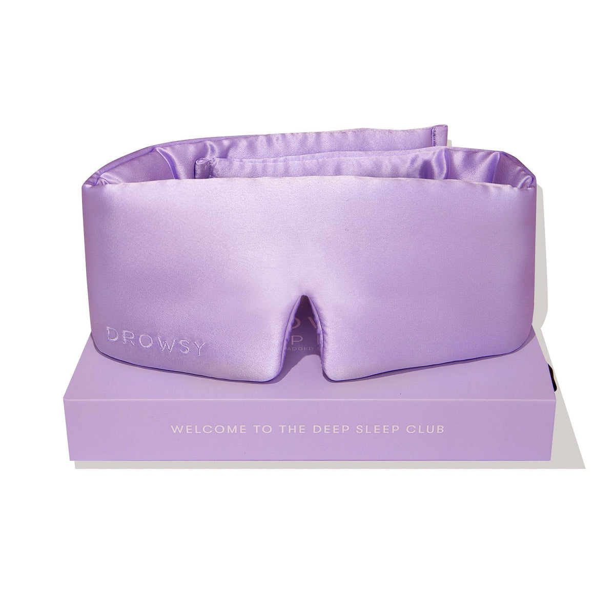 DROWSY Silk Sleep Mask - Face-Hugging, Padded Cocoon for Luxury Sleep in Total Darkness - 100% Pure Mulberry Silk (Black Jade)
