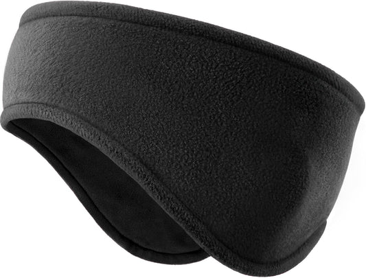 ROXUN Ear Warmer Headband, Winter Double‑Fleece Ear Muffs for Cold Running