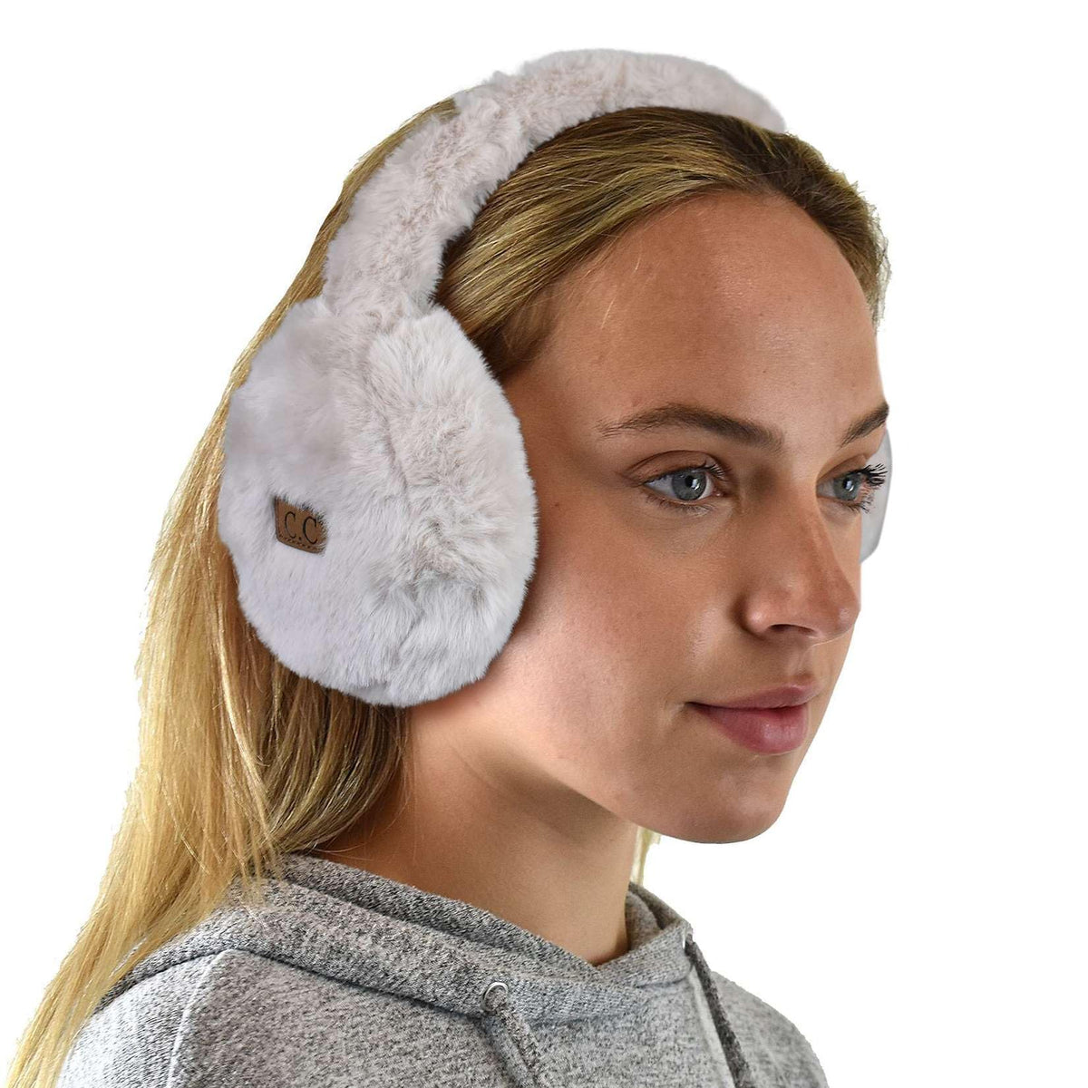 C.C Soft Winter Warm Adjustable Headband Ear Warmer Earmuffs