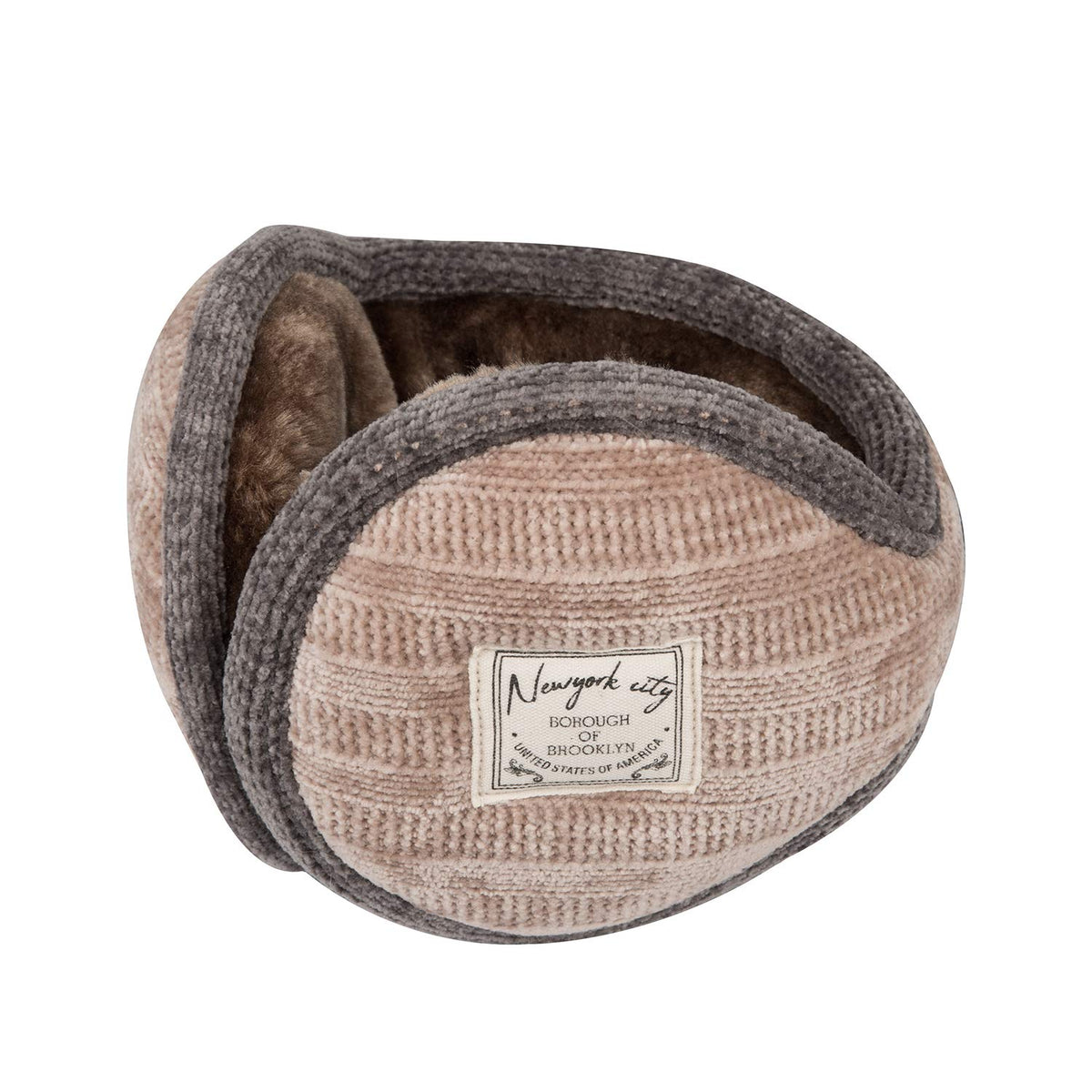 Surblue Unisex Warm Knit Earmuffs Ladies Outdoor Soft Cozy Winter Pure Color Fur Earwarmer