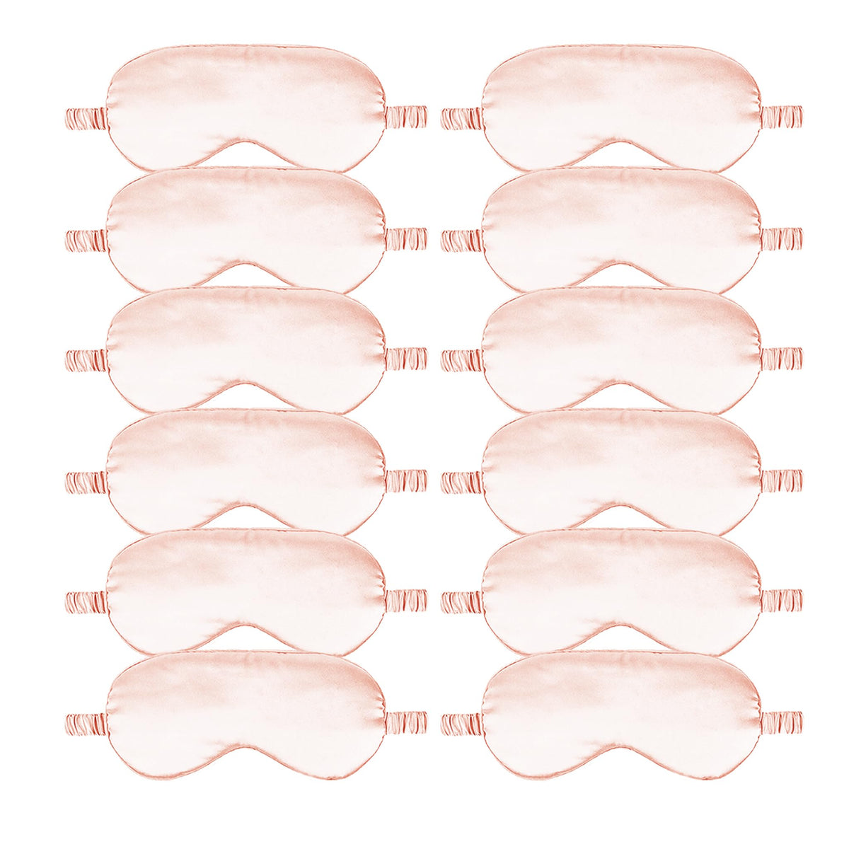 12PACK Silky Sleep Masks Satin Eye Mask Silk Eyes Cover for Sleeping Blackout Eyeshades Soft Blindfold Travel Nap Gifts