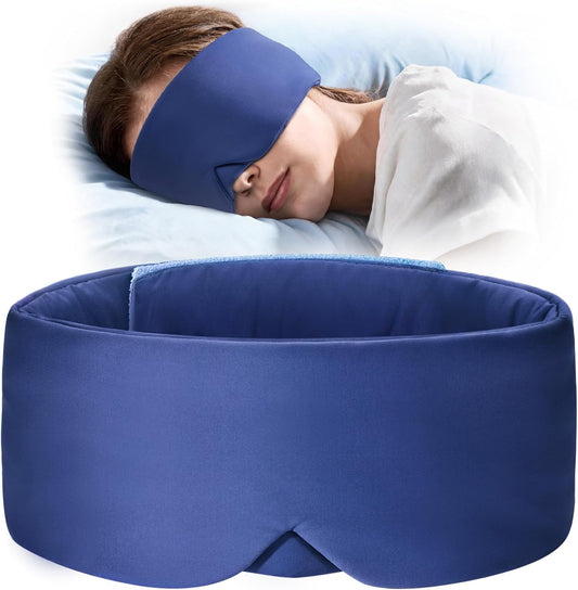 Litbear Deep Sleep Mask for Women Men, Soft Cooling Eye Mask for Sleeping