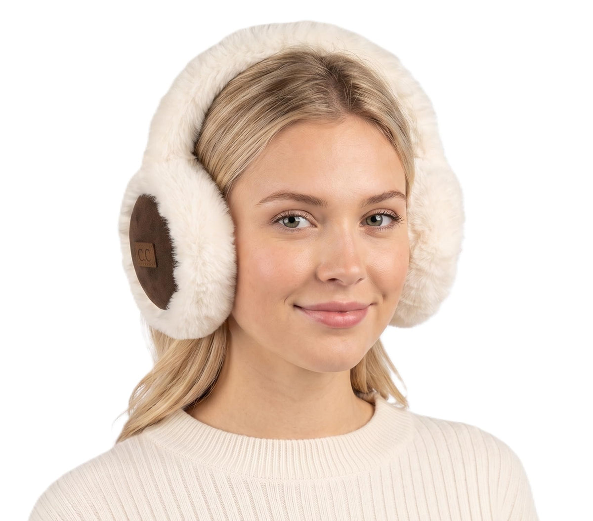 C.C Soft Winter Warm Adjustable Headband Ear Warmer Earmuffs