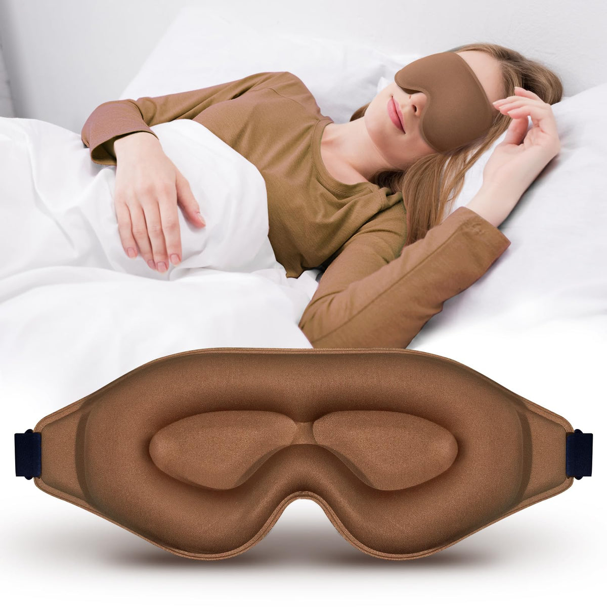 3D Advanced Eye Mask for Sleeping, Ultra Delicate Soft Skin Friendly Eye mask,100% Blackout Sleep Eye Mask for Sleep, Eyelash Extension Sleep mask, Sleeping Eye Masks for Men and Women