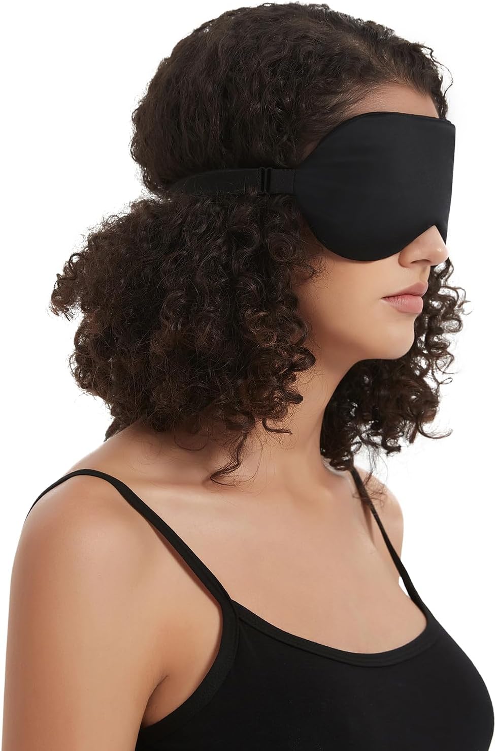 Alaska Bear Sleep Mask Silk Eye Cover with Shaped Pad, Machine Washable