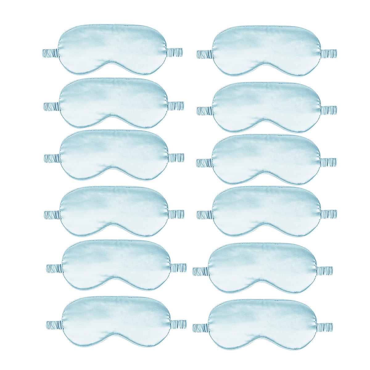 12PACK Silky Sleep Masks Satin Eye Mask Silk Eyes Cover for Sleeping Blackout Eyeshades Soft Blindfold Travel Nap Gifts
