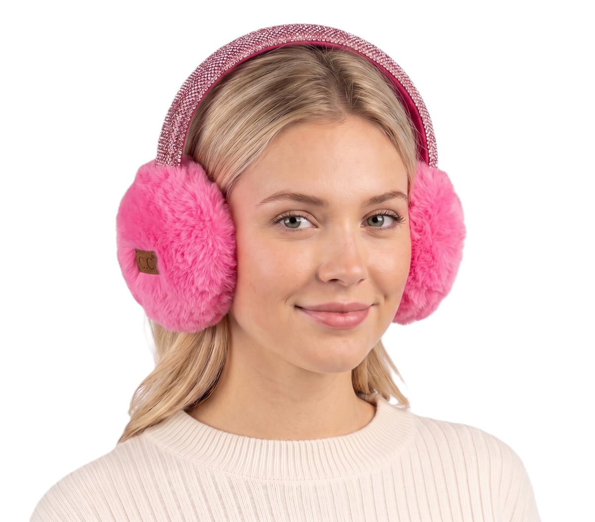 C.C Soft Winter Warm Adjustable Headband Ear Warmer Earmuffs