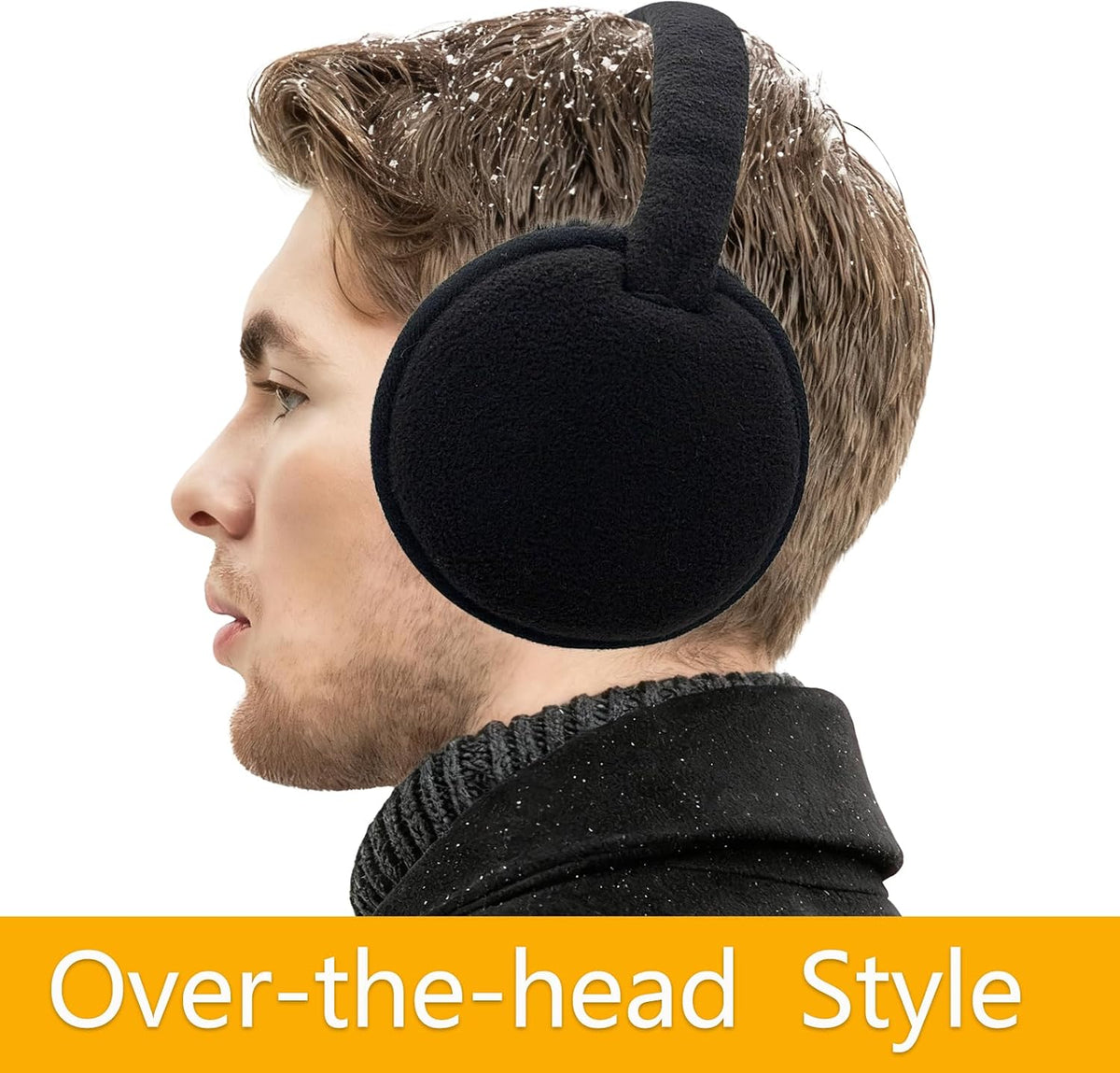 Winter Men Ear muffs Adjustable Unisex Big Size Foldable Outdoor Earmuffs