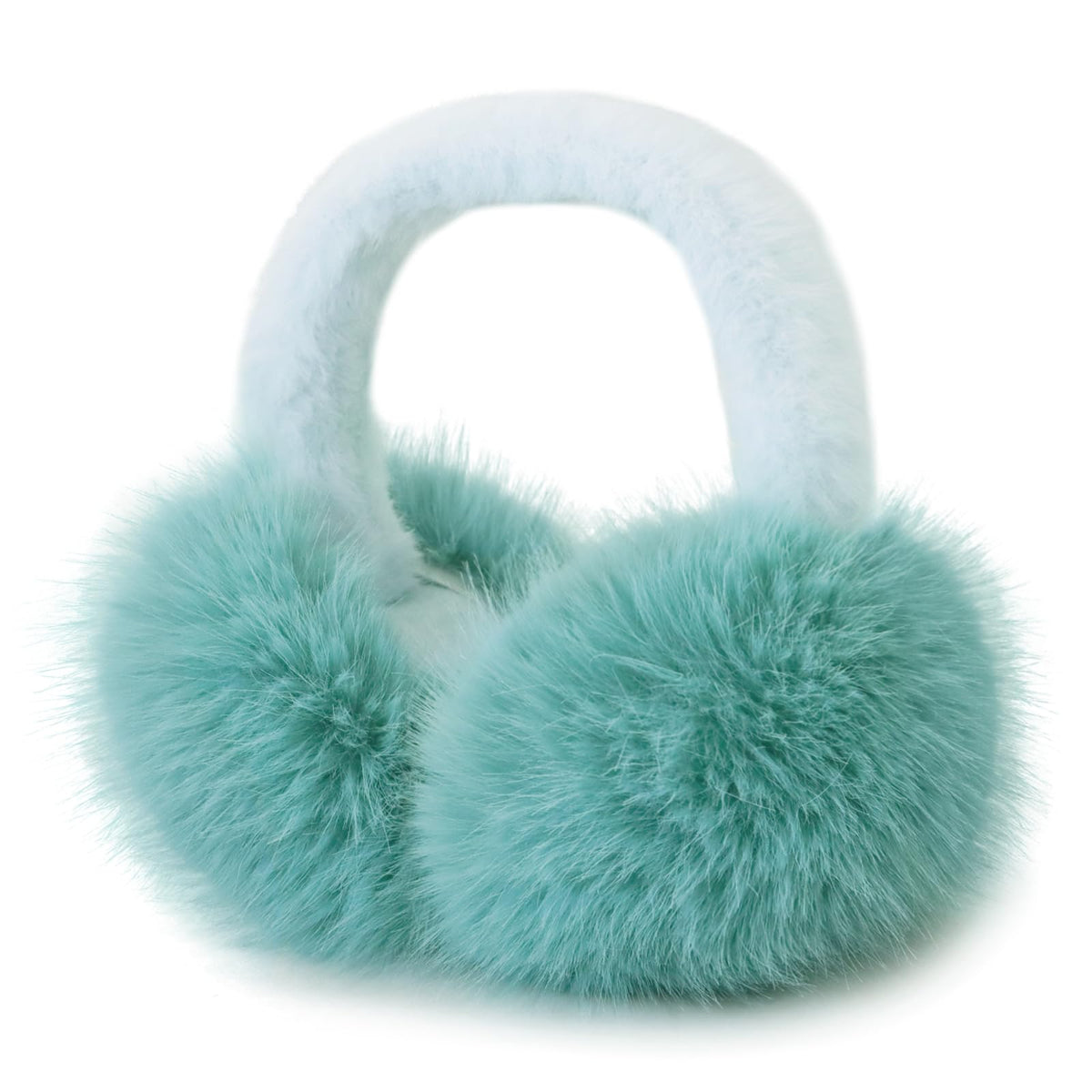 RUIKUNA Women Winter Ear Muffs Fluffy Faux Fur Earmuffs Foldable Ear Warmer Girls Soft Ear Covers