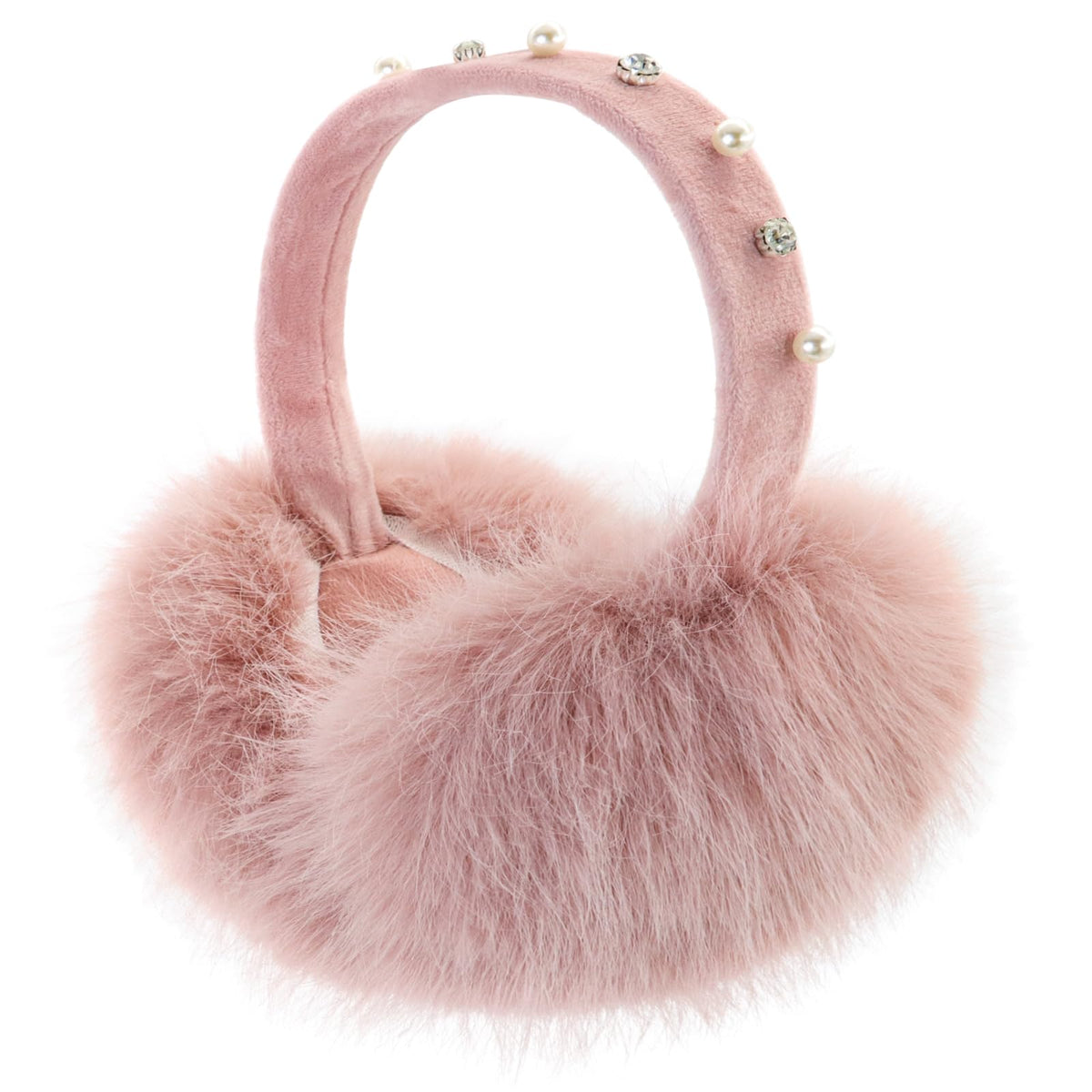 RUIKUNA Women Winter Ear Muffs Fluffy Faux Fur Earmuffs Foldable Ear Warmer Girls Soft Ear Covers