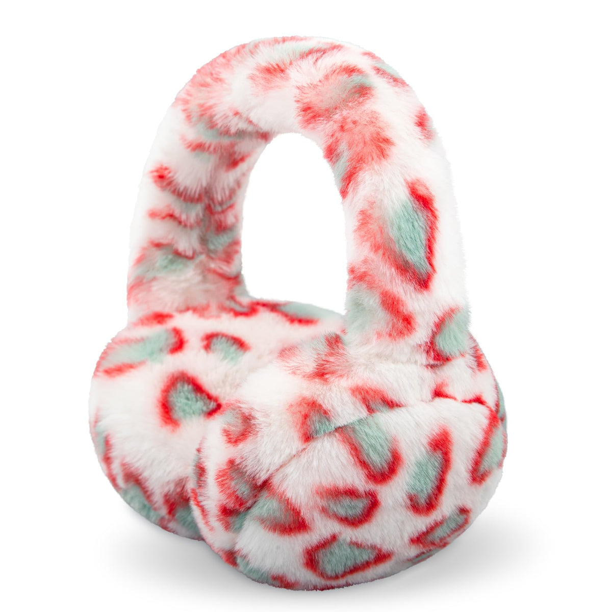 Winter Ear Muffs for Women Girls Faux Fur Cute White Earmuffs Fluffy Ear Warmers Foldable Ear Covers Outdoor