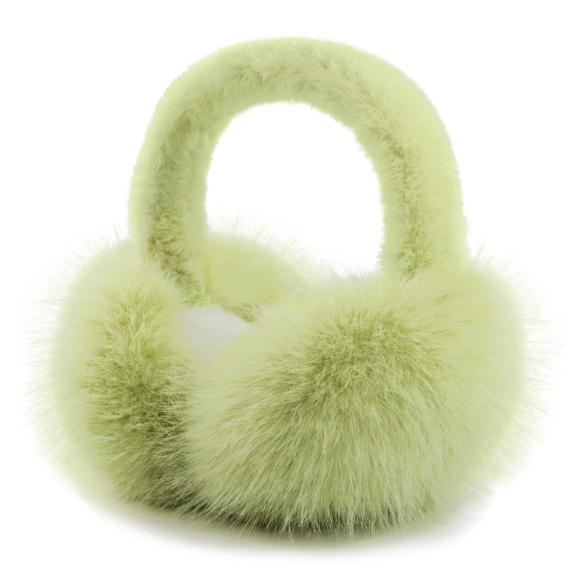 RUIKUNA Women Winter Ear Muffs Fluffy Faux Fur Earmuffs Foldable Ear Warmer Girls Soft Ear Covers