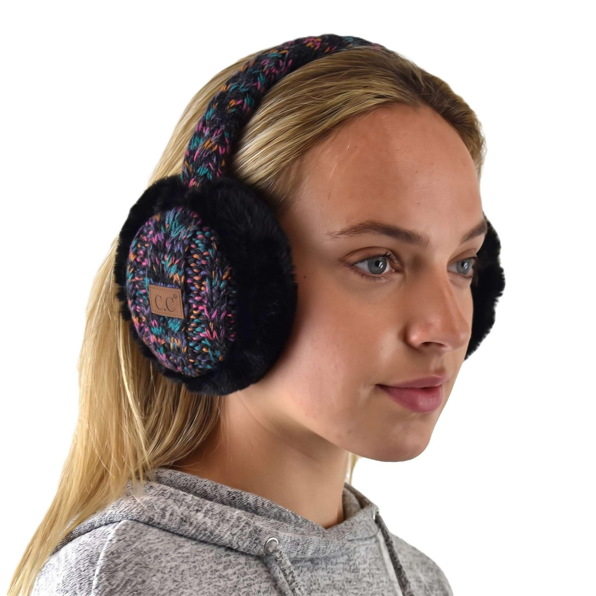 C.C Soft Winter Warm Adjustable Headband Ear Warmer Earmuffs