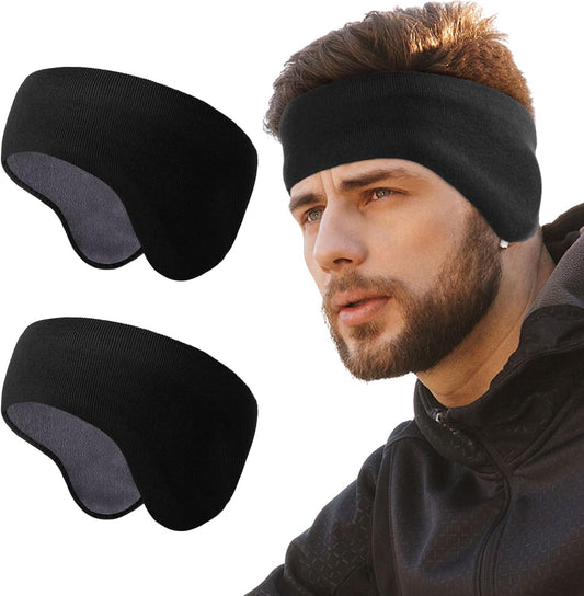 WTACTFUL 1-2 Pack Ear Muffs Ear Warmers, Winter Extra Thick Fleece for Men