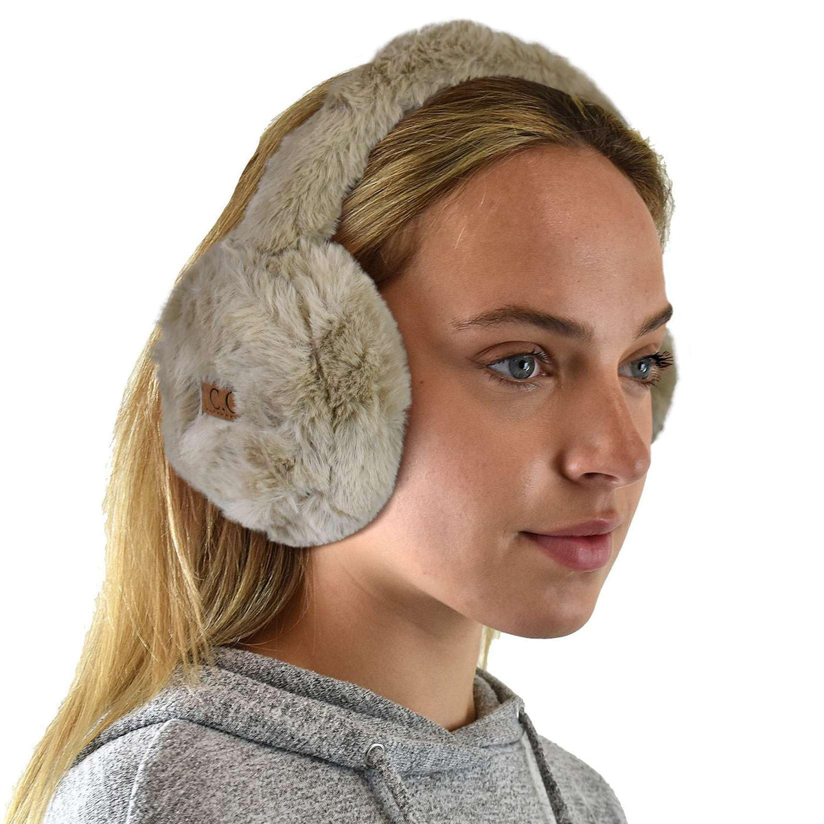 C.C Soft Winter Warm Adjustable Headband Ear Warmer Earmuffs