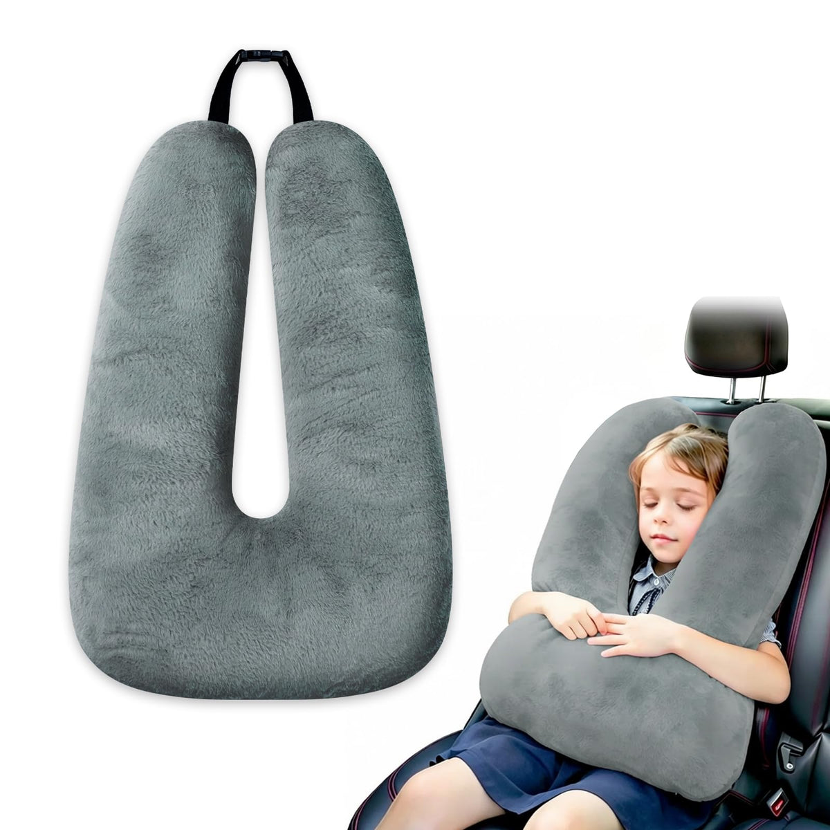 Atablyn Travel Pillows for Car Back Seat U Shaped Travel Pillow Cushion Car Pillow for Family Sleeping Airplane Adults and Children Head Neck and Body Support Long Distance Journey Accessories
