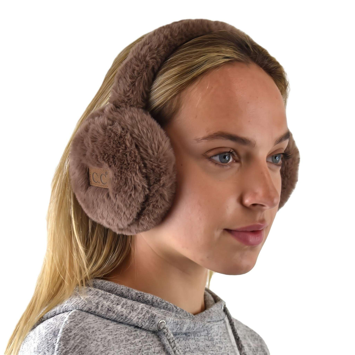 C.C Soft Winter Warm Adjustable Headband Ear Warmer Earmuffs