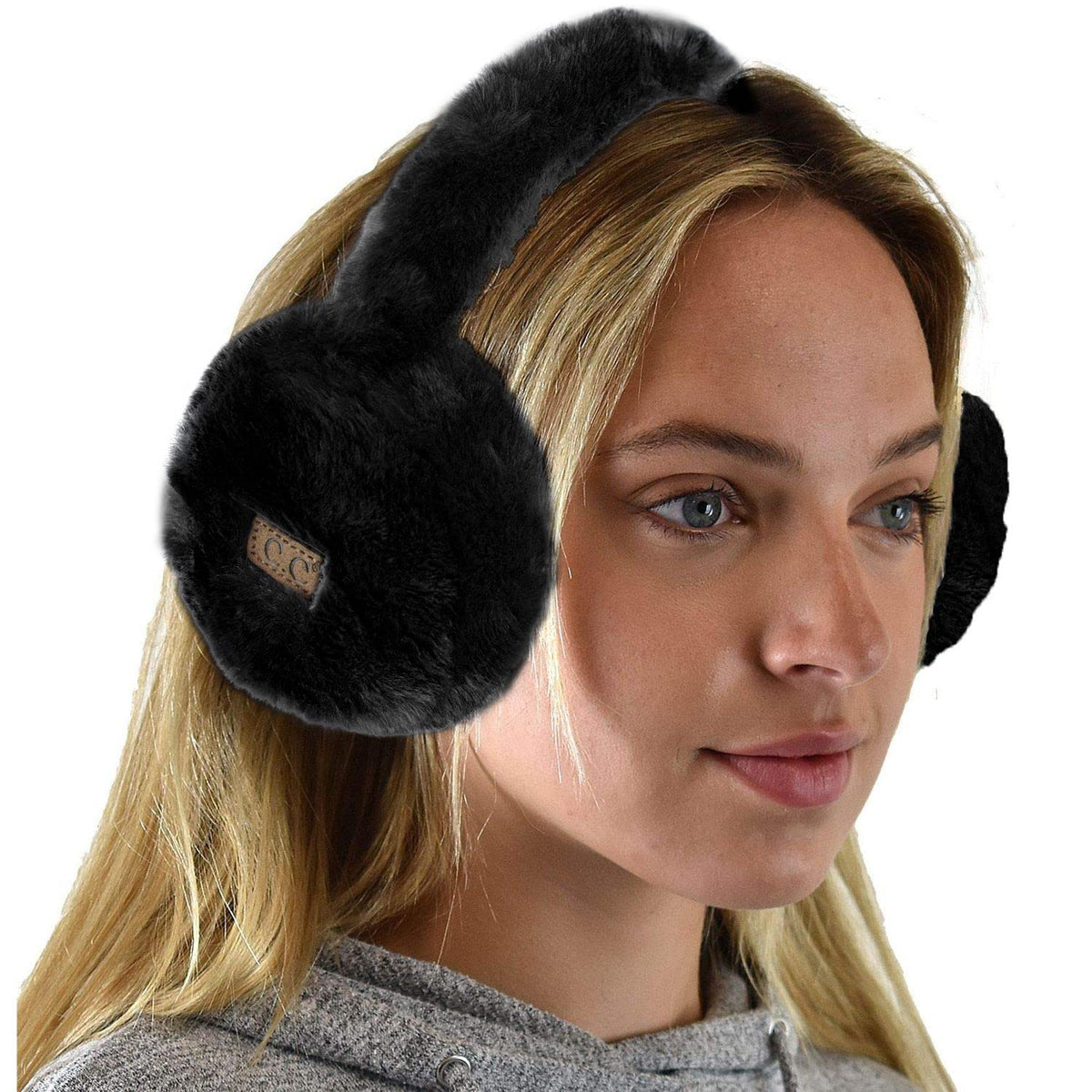 C.C Soft Winter Warm Adjustable Headband Ear Warmer Earmuffs