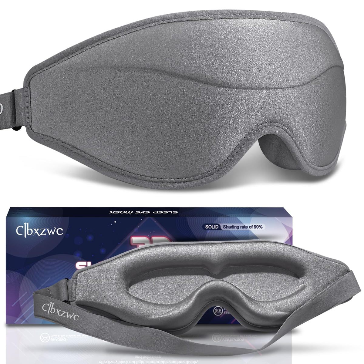 3D Advanced Eye Mask for Sleeping, Ultra Delicate Soft Skin Friendly Eye mask,100% Blackout Sleep Eye Mask for Sleep, Eyelash Extension Sleep mask, Sleeping Eye Masks for Men and Women