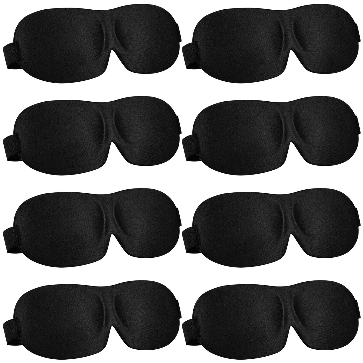 8 Pcs Sleep Mask 3D Eye Masks for Sleeping, Medium, Fresh Colors