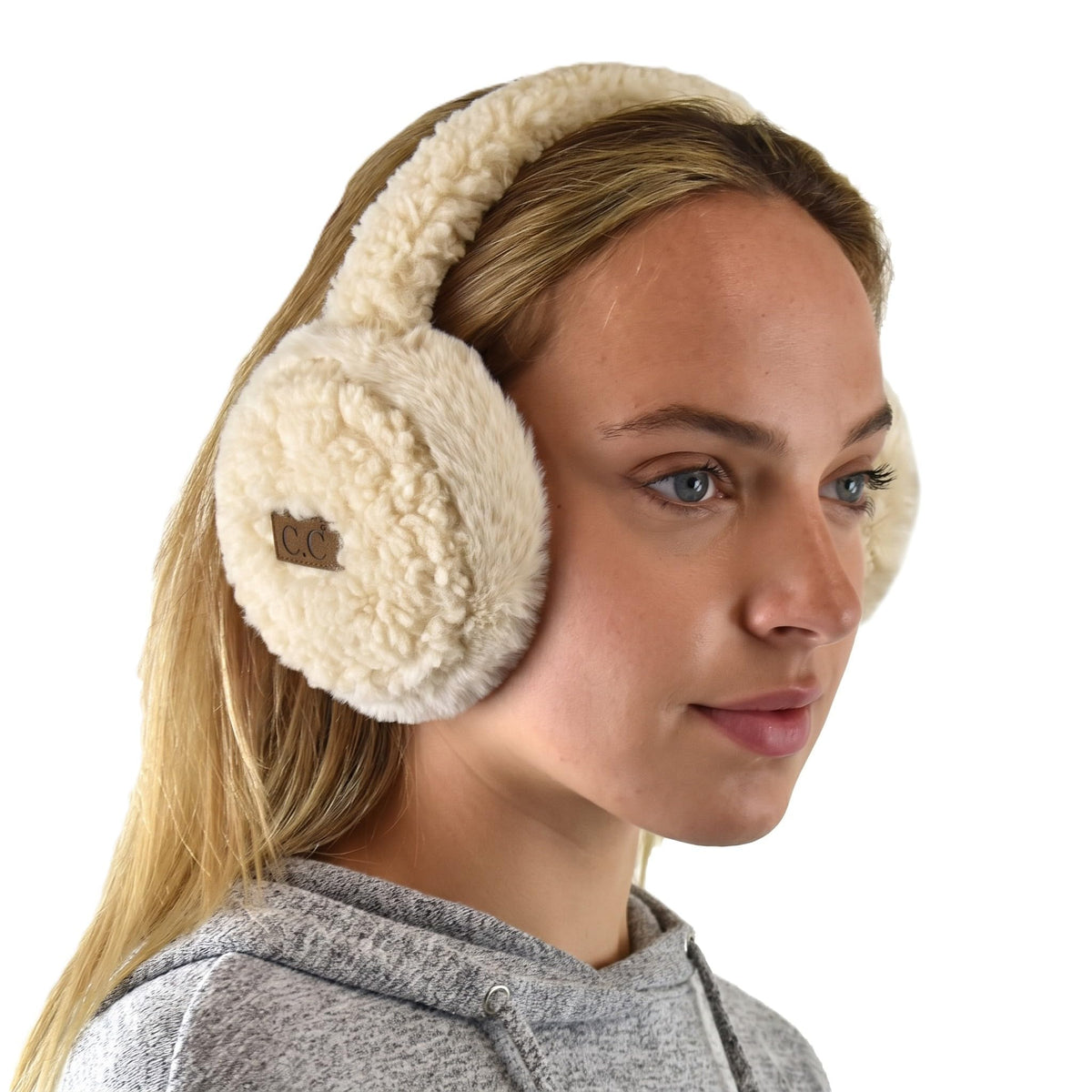 C.C Soft Winter Warm Adjustable Headband Ear Warmer Earmuffs