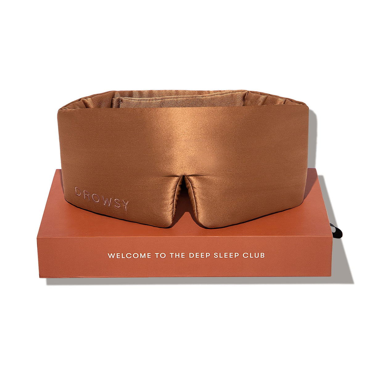 DROWSY Silk Sleep Mask - Face-Hugging, Padded Cocoon for Luxury Sleep in Total Darkness - 100% Pure Mulberry Silk (Black Jade)