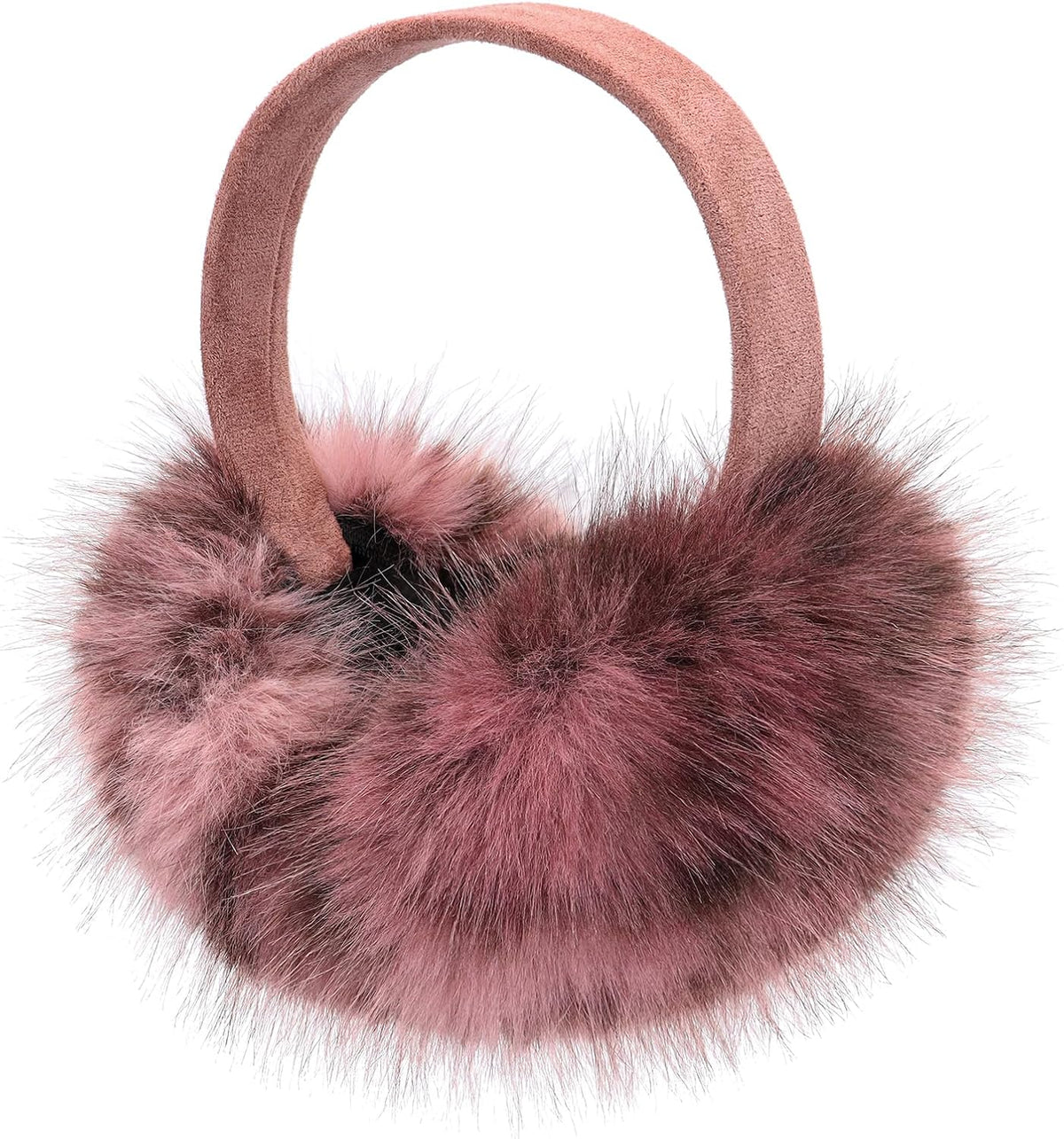 RUIKUNA Fluffy Ear Muffs Women Winter EarMuffs Girls Foldable Ear Warmers