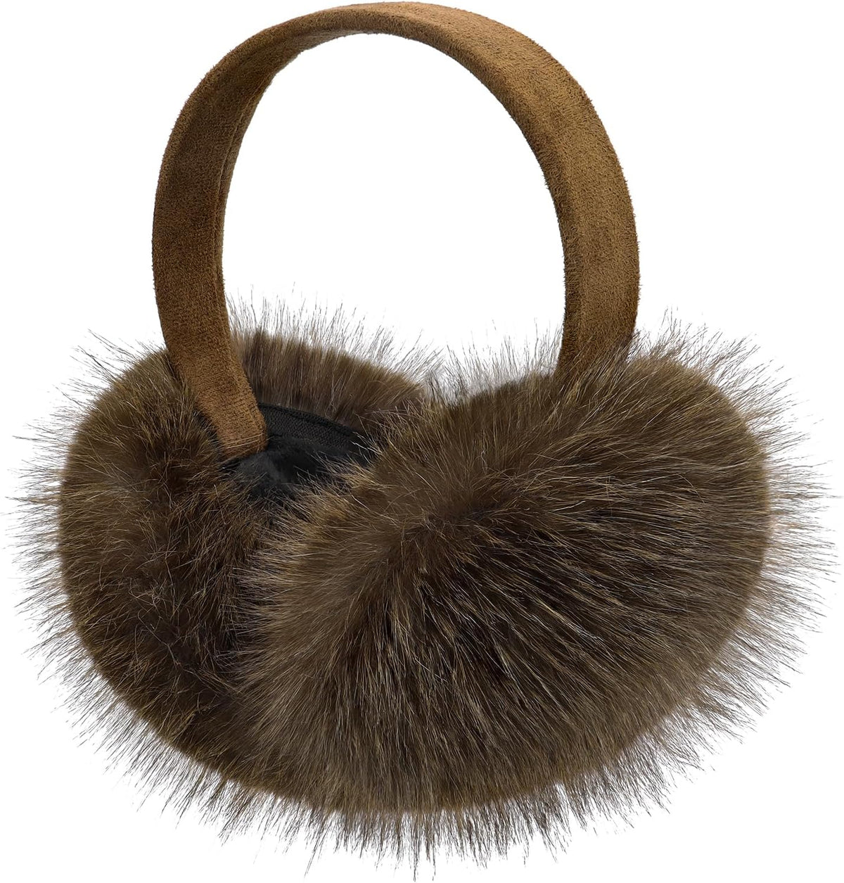 RUIKUNA Fluffy Ear Muffs Women Winter EarMuffs Girls Foldable Ear Warmers