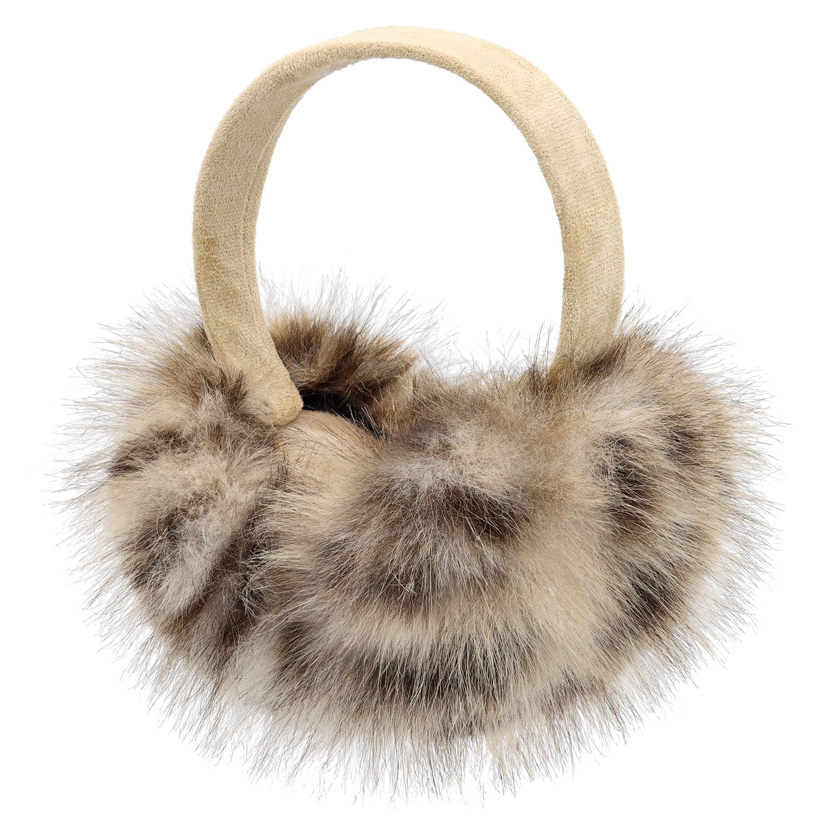 RUIKUNA Fluffy Ear Muffs Women Winter EarMuffs Girls Foldable Ear Warmers