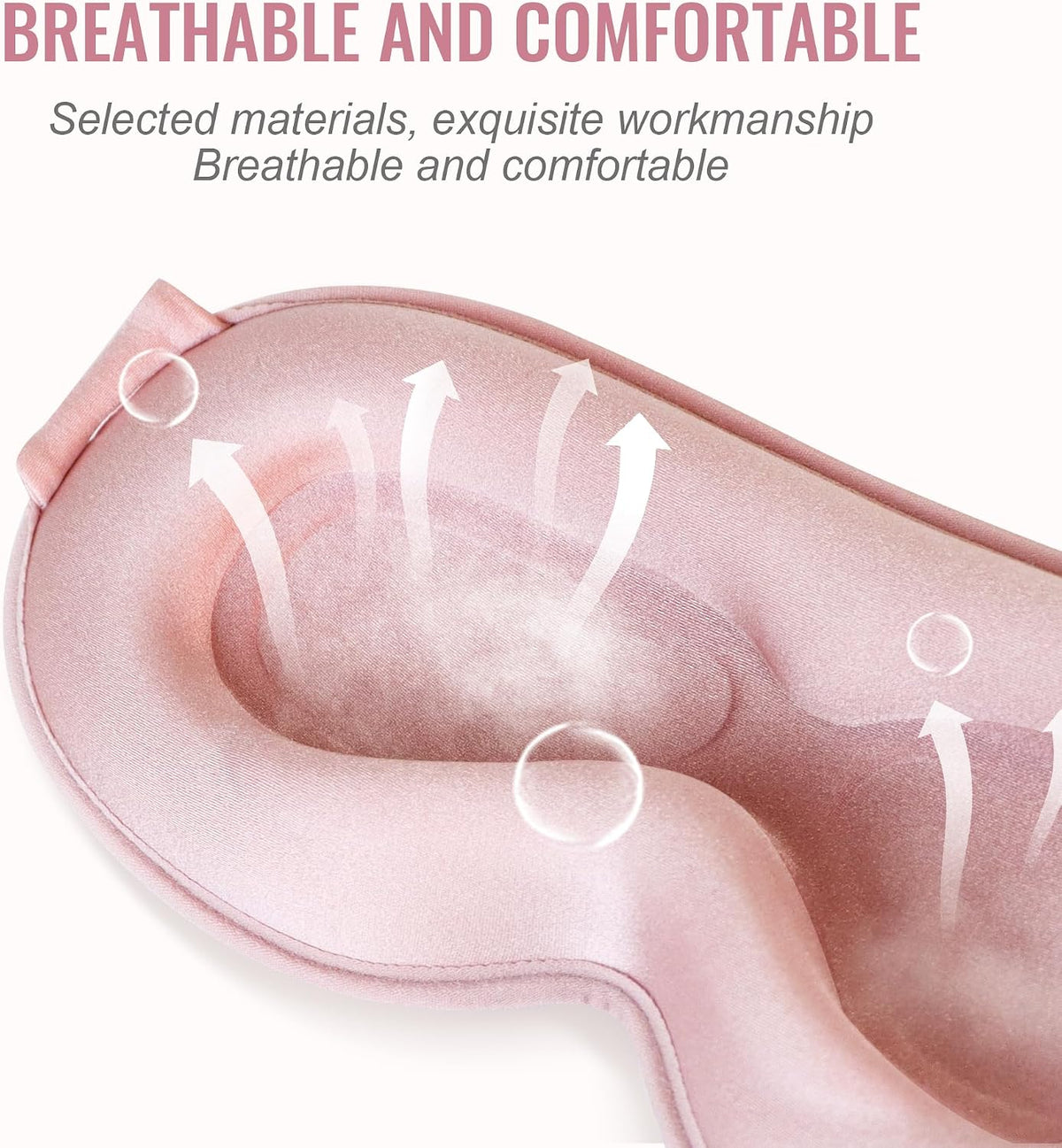 Sleep Mask for Lash Extensions, 3D Contoured Weighted Eye Cover