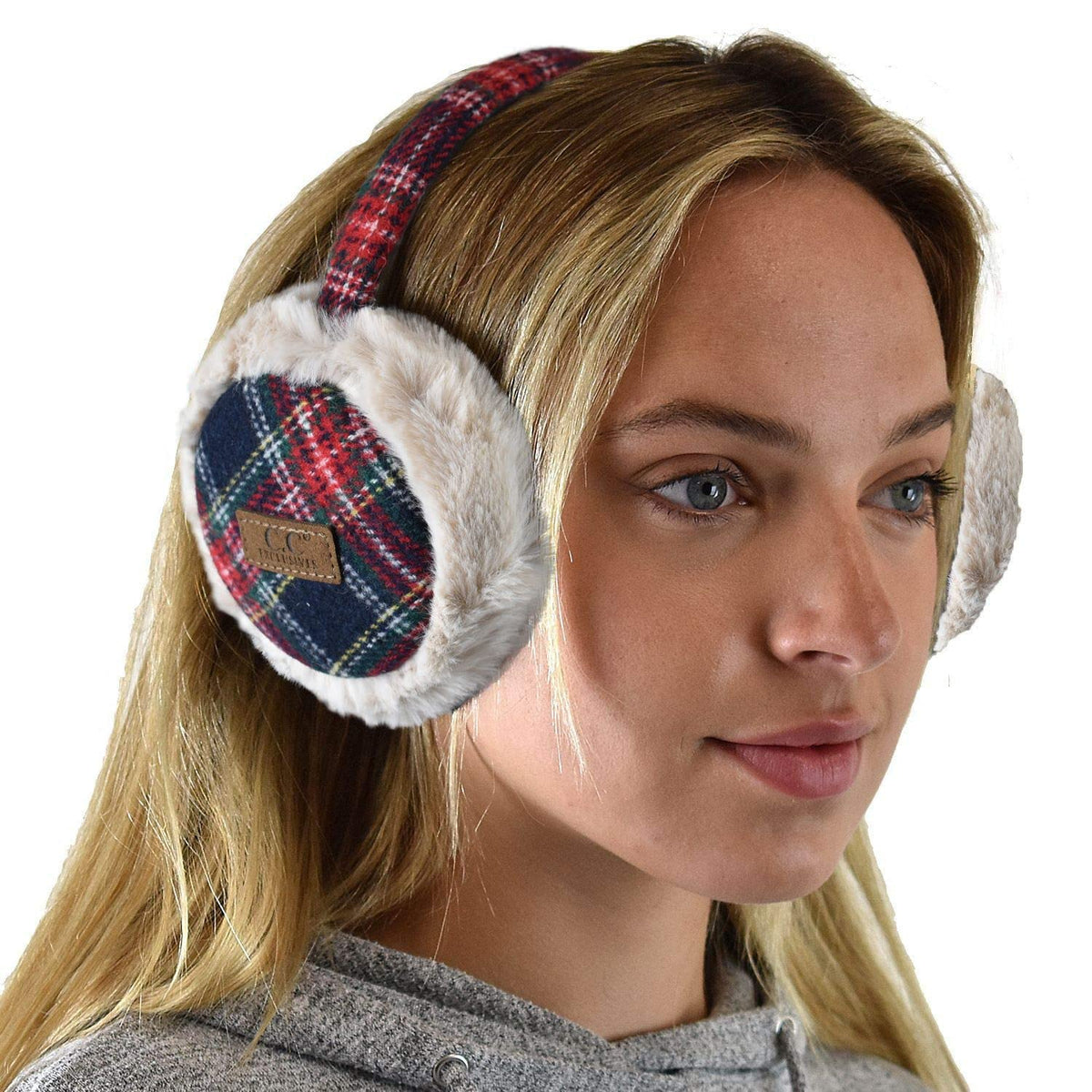 C.C Soft Winter Warm Adjustable Headband Ear Warmer Earmuffs
