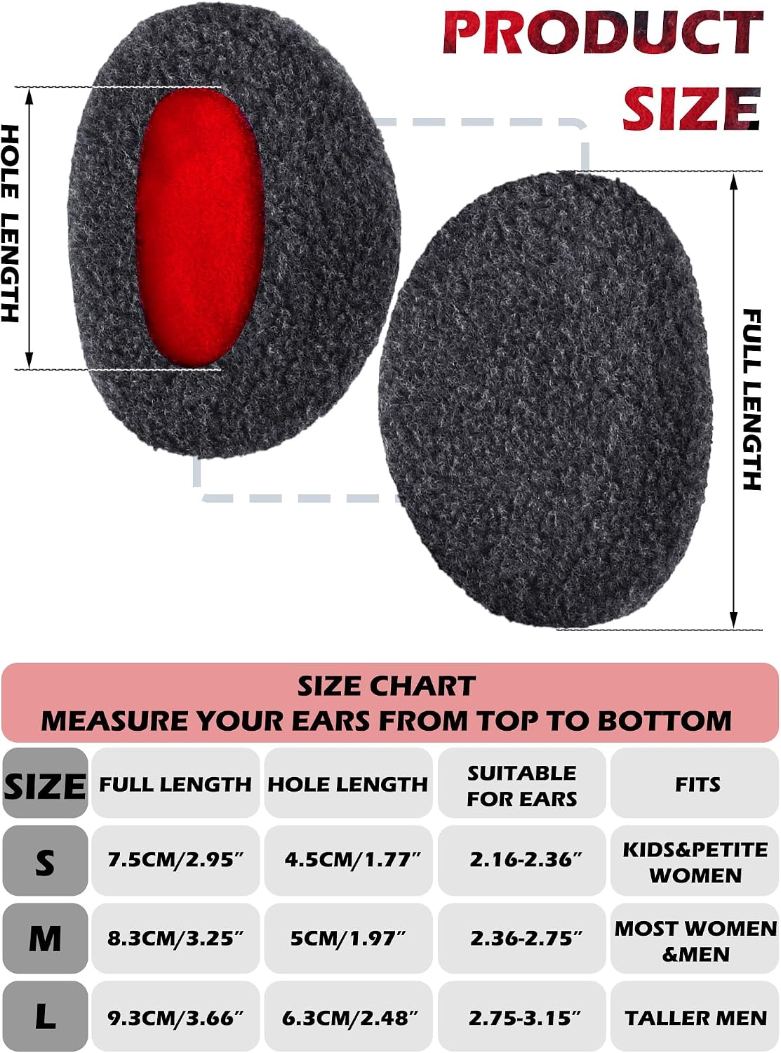 Geyoga 4 Pairs Bandless Ear Muffs