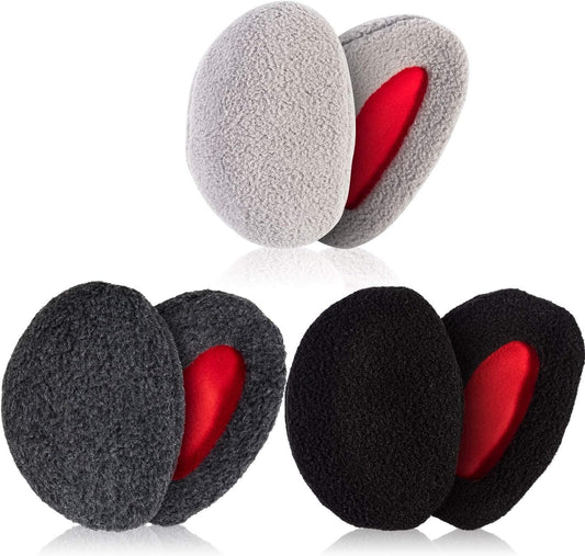 Whaline 3 Pairs Ear Warmers Bandless Ear Muffs Unisex for Winter Outdoors