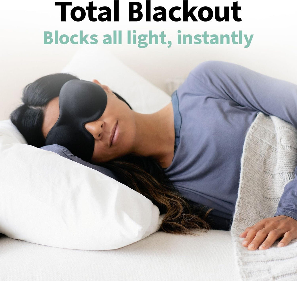 Nidra Contoured Sleep Mask - Black, Standard Size