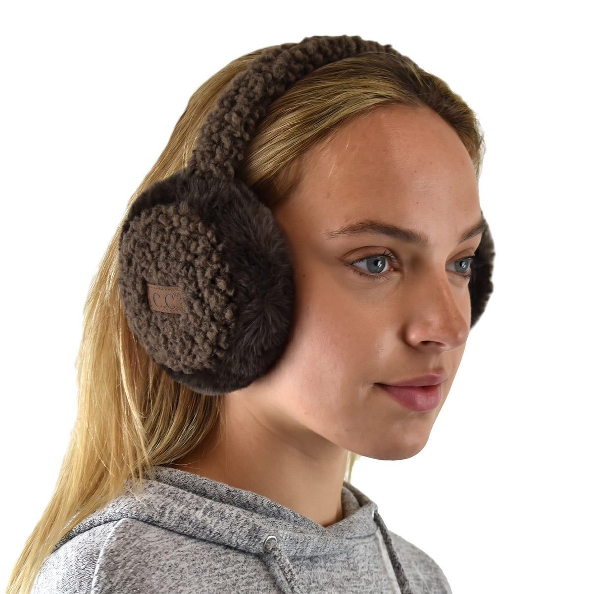 C.C Soft Winter Warm Adjustable Headband Ear Warmer Earmuffs