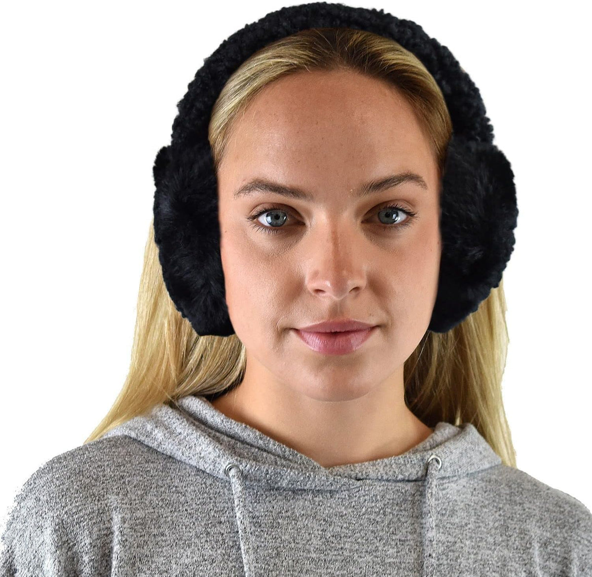 C.C Soft Winter Warm Adjustable Headband Ear Warmer Earmuffs