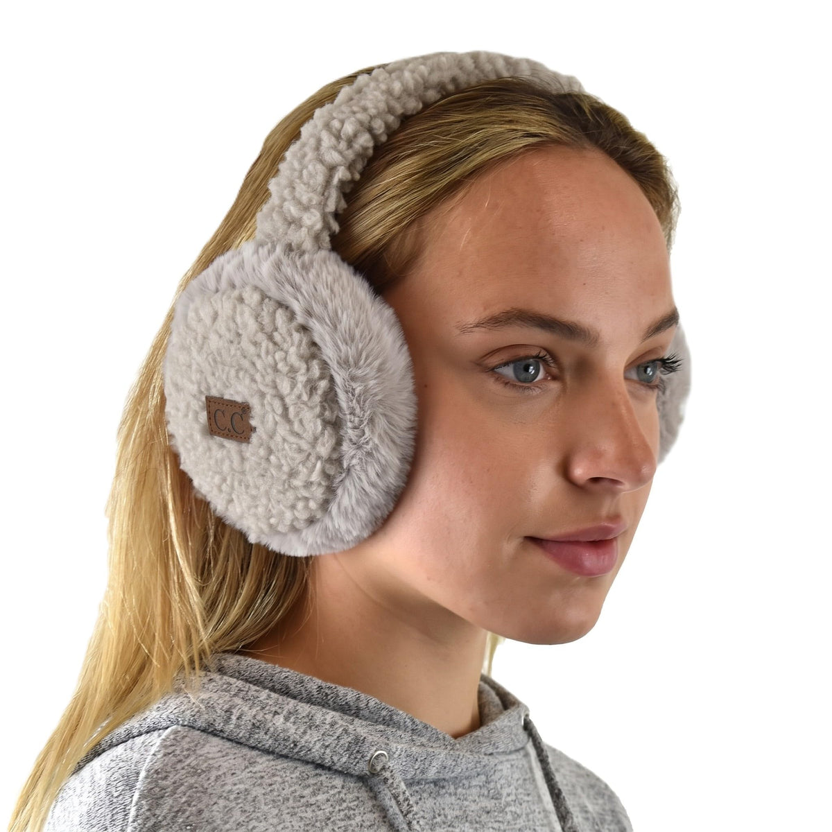 C.C Soft Winter Warm Adjustable Headband Ear Warmer Earmuffs