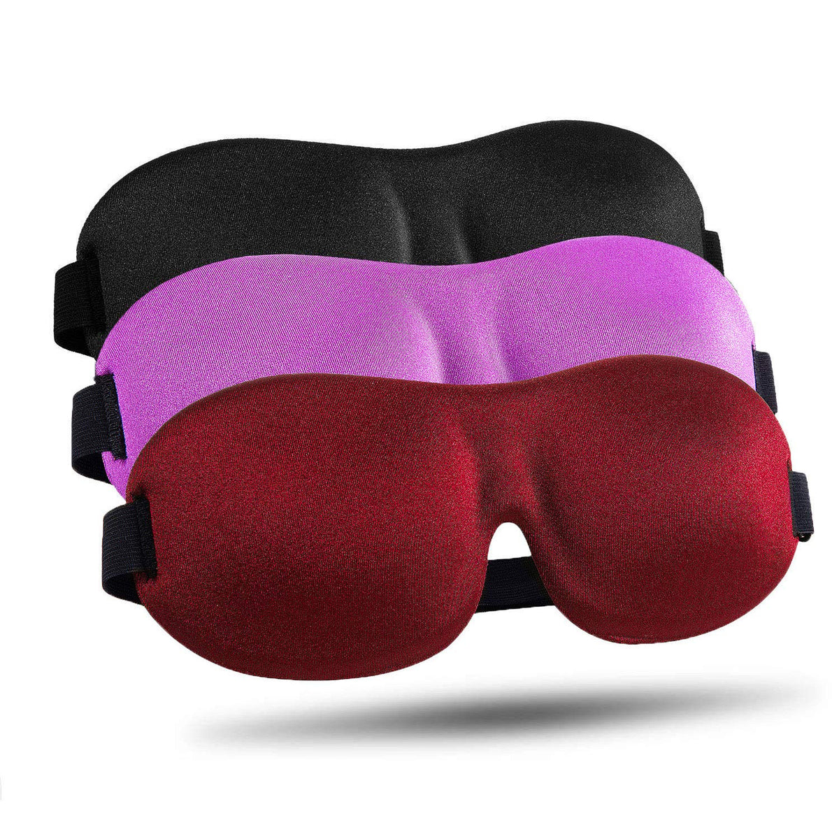 LKY DIGITAL Sleep Mask for Side Sleeper 3 Pack, Blackout 3D Eye Mask