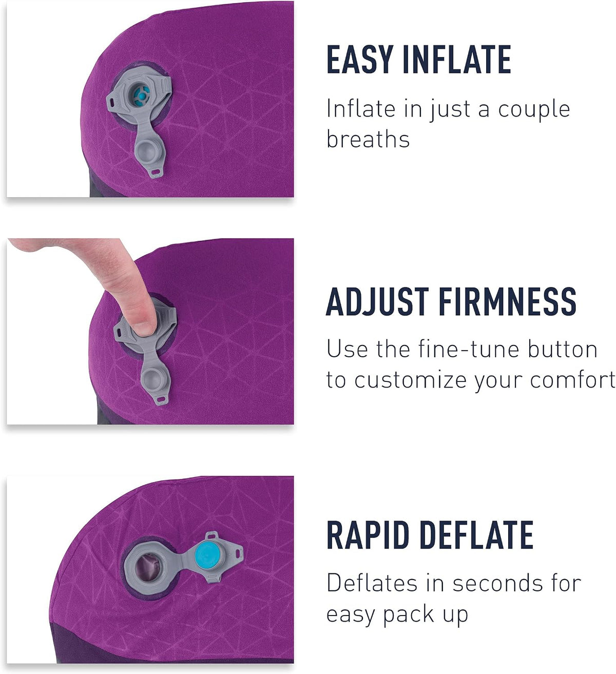 Sea to Summit Aeros Premium Traveller Inflatable Neck Pillow, Lime