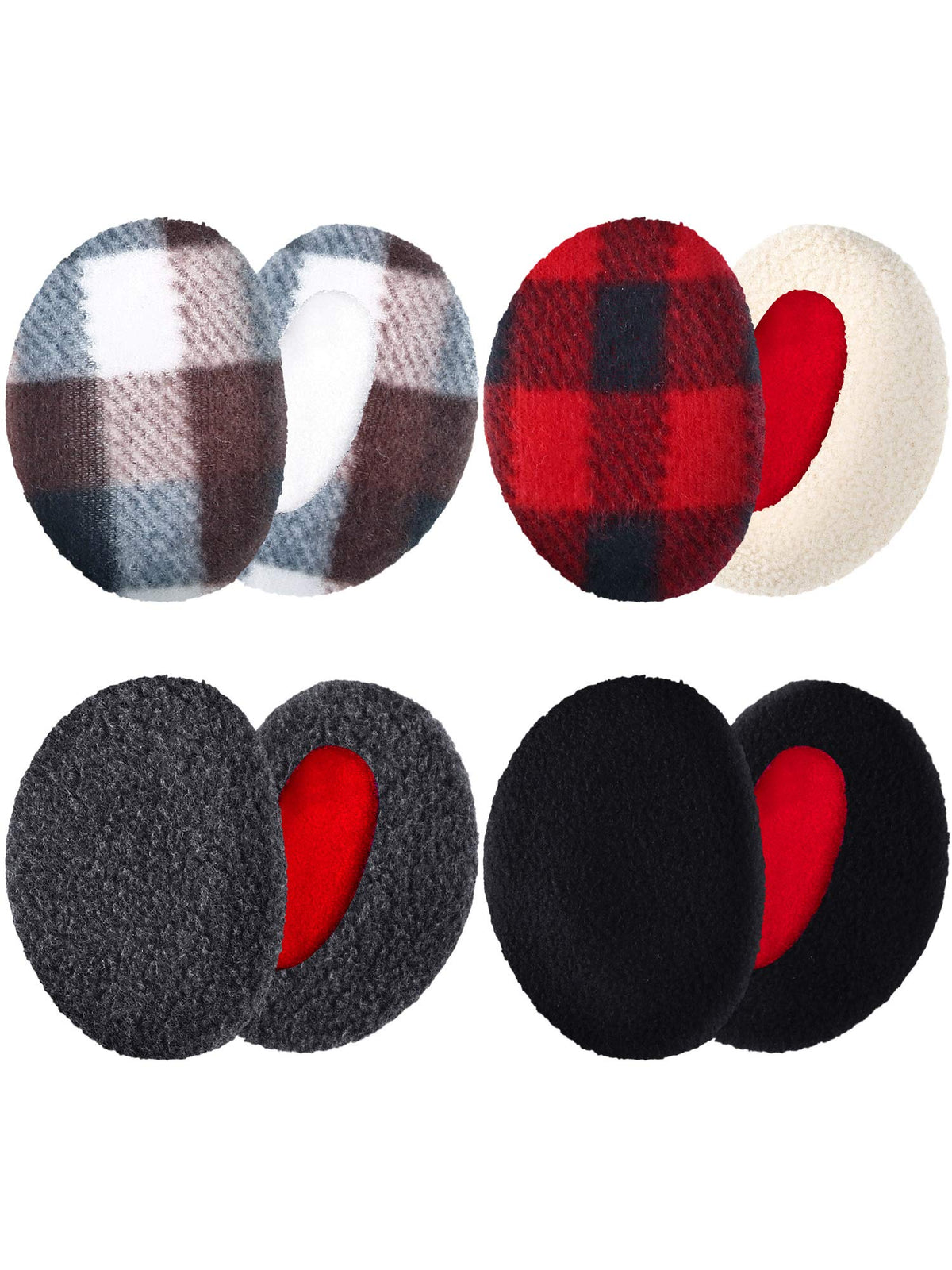 Geyoga 4 Pairs Bandless Ear Muffs